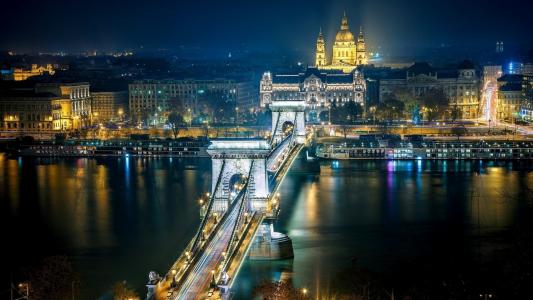 链桥 - 布达佩斯 - 匈牙利全高清壁纸和背景图像