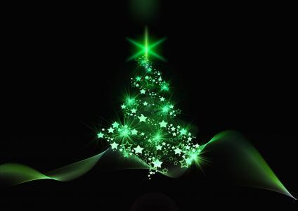 绿色圣诞树全高清壁纸和背景图像