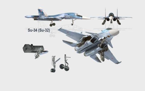 俄罗斯空军 - 苏霍伊苏-34示意图全高清壁纸和背景图像