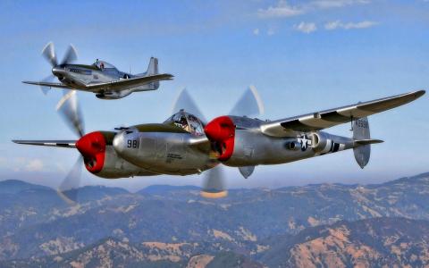 洛克希德P-38闪电全高清壁纸和背景图像