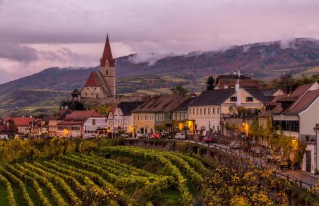 奥地利城镇在山5k视网膜超高清壁纸和背景图像