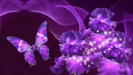 紫色幻想全高清壁纸和背景