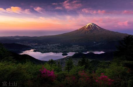 富士山,日出全高清壁纸和背景