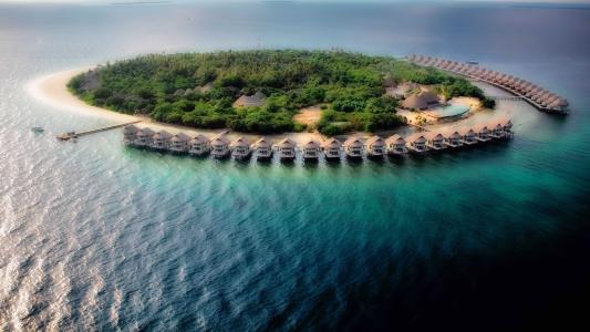 岛屿度假村天堂岛,马尔代夫5k Retina超高清壁纸和背景图片
