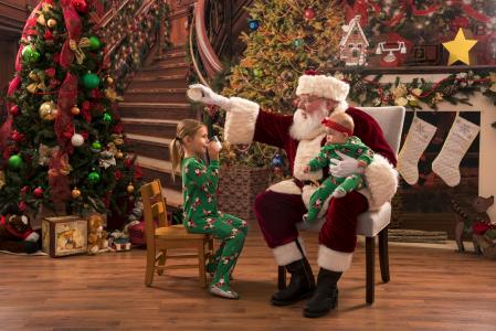 圣诞老人与孩子通过朱迪林奇全高清壁纸和背景图像