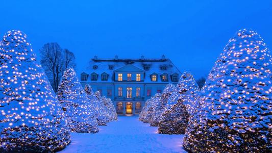 在德国圣诞节全高清壁纸和背景图像的宫殿