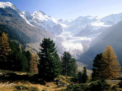 在瑞士的冰川壁纸和背景