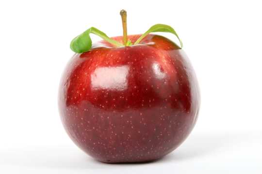 新鲜甘甜营养可口的红苹果图片