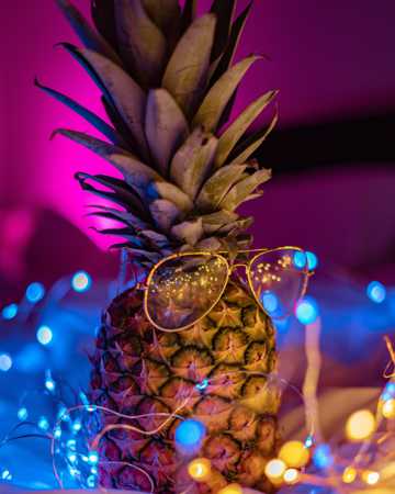 创意菠萝个性粉饰图片