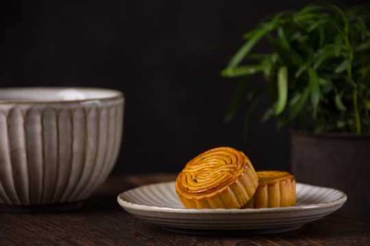 美食可口的中秋节月饼图片
