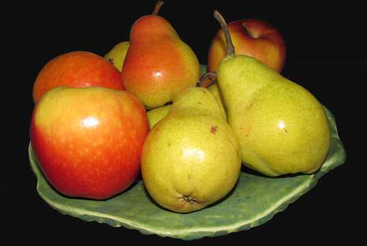 苹果香梨照相图片