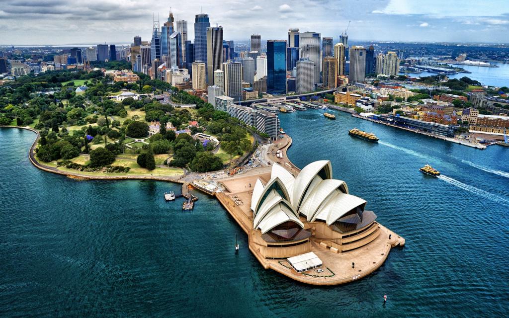 悉尼歌剧院俯视图图片